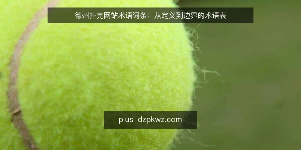 德州扑克网站术语词条:从定义到边界的术语表 — 先厘清术语范围 配图